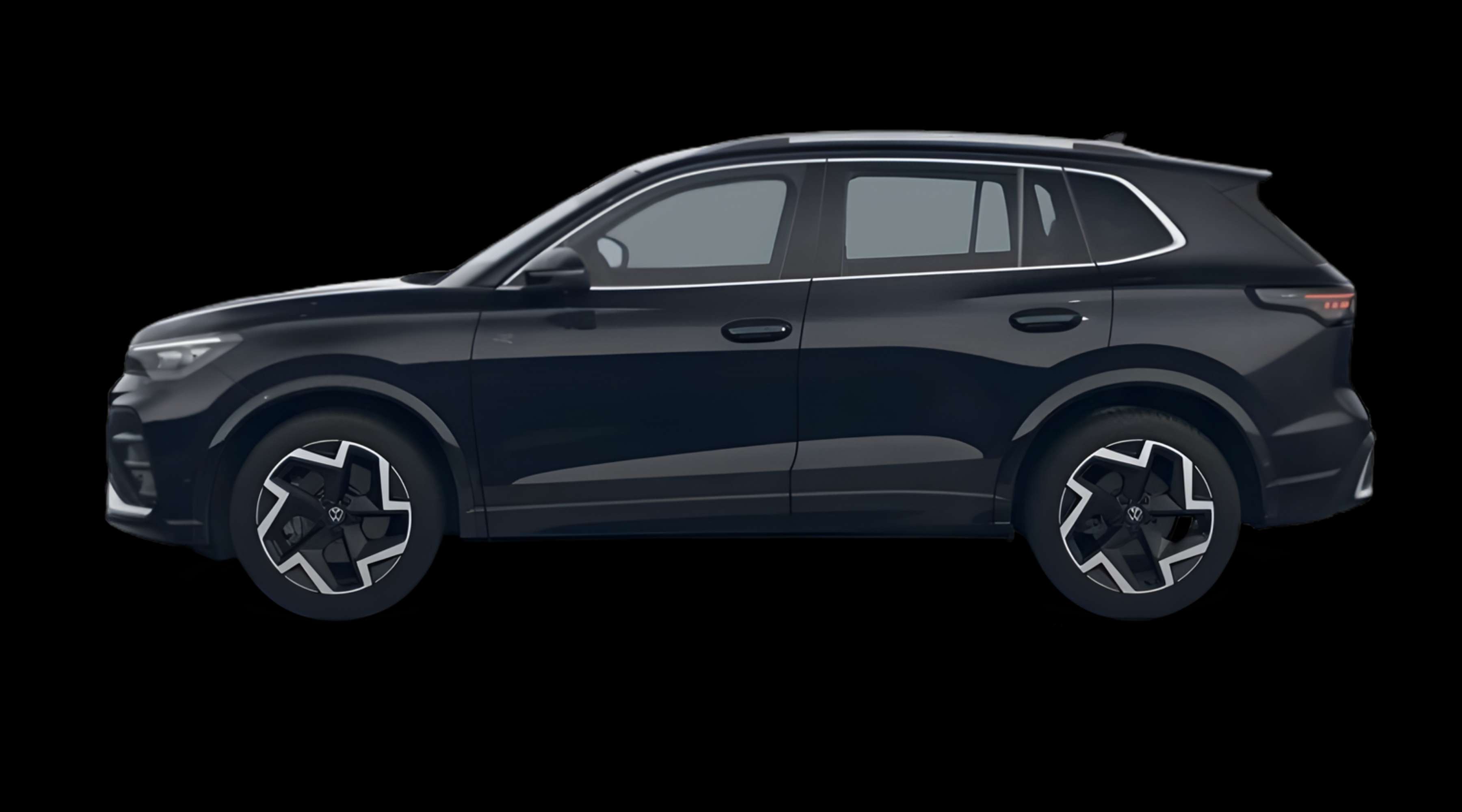 Seitenansicht eines Volkswagen Tiguan