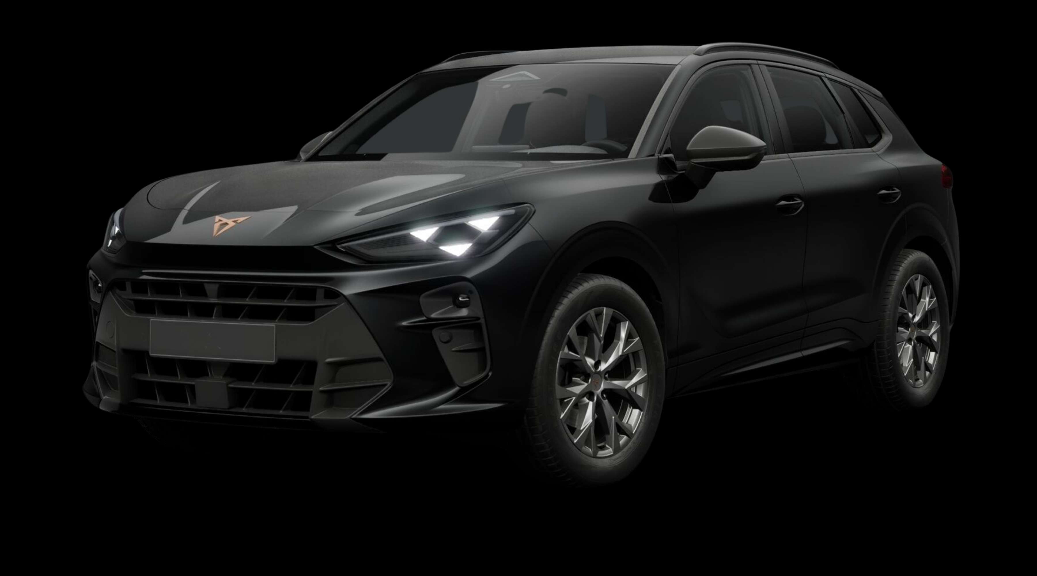 Schräge Frontansicht eines CUPRA Terramar, freigestellt