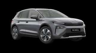 Schräge Frontansicht auf einen Skoda ELROQ Tour, freigestellt