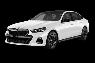 Schräge Frontansicht auf einen BMW 5er-Reihe , freigestellt