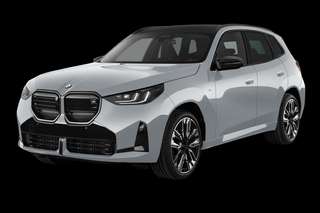 Schräge Frontansicht auf einen BMW X3 , freigestellt