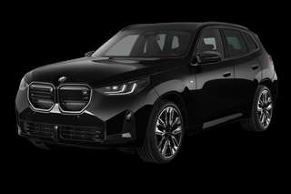 Schräge Frontansicht auf einen BMW X3 , freigestellt