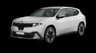 Schräge Frontansicht auf einen BMW iX3 , freigestellt