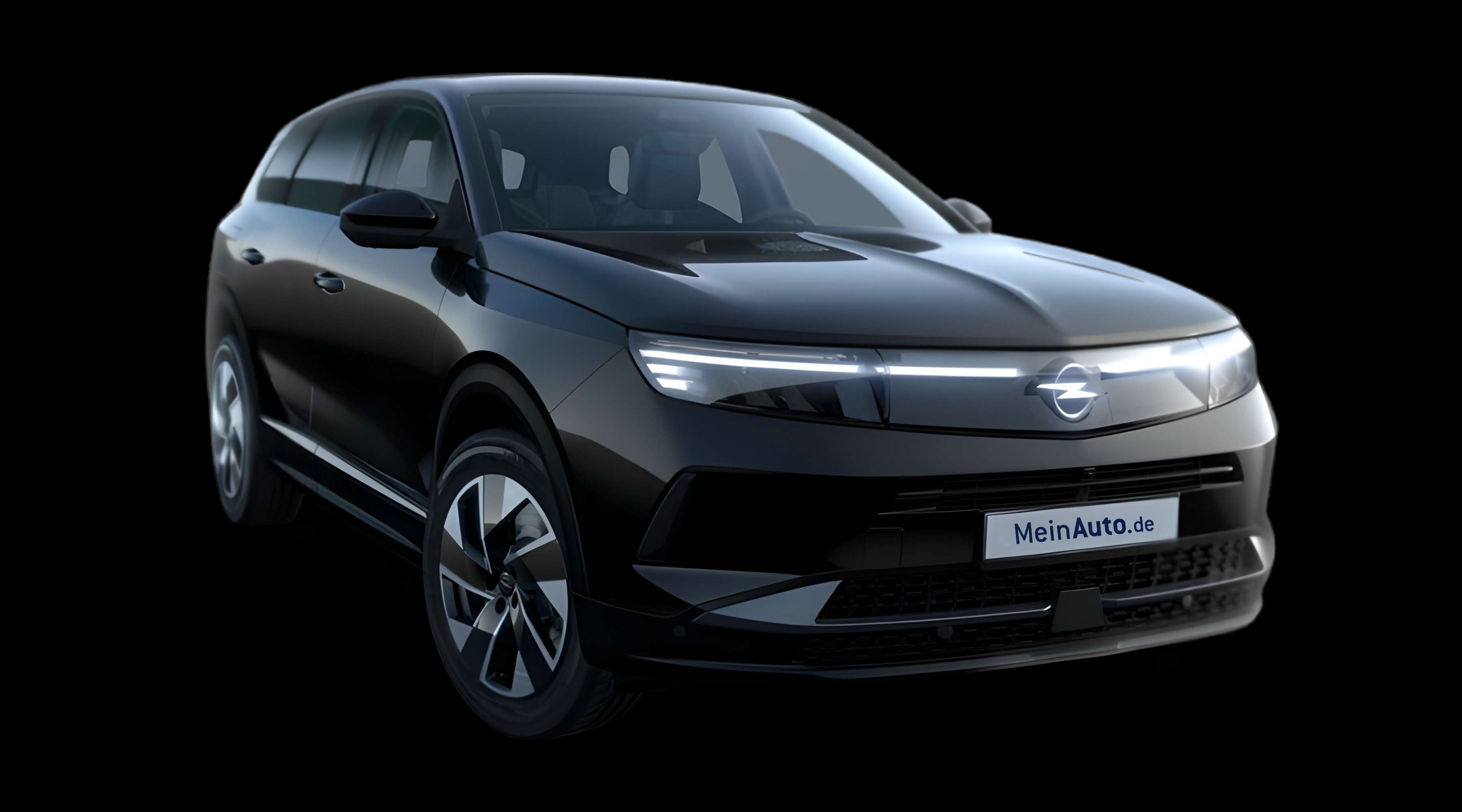 Schräge Frontansicht eines Opel Grandland, freigestellt