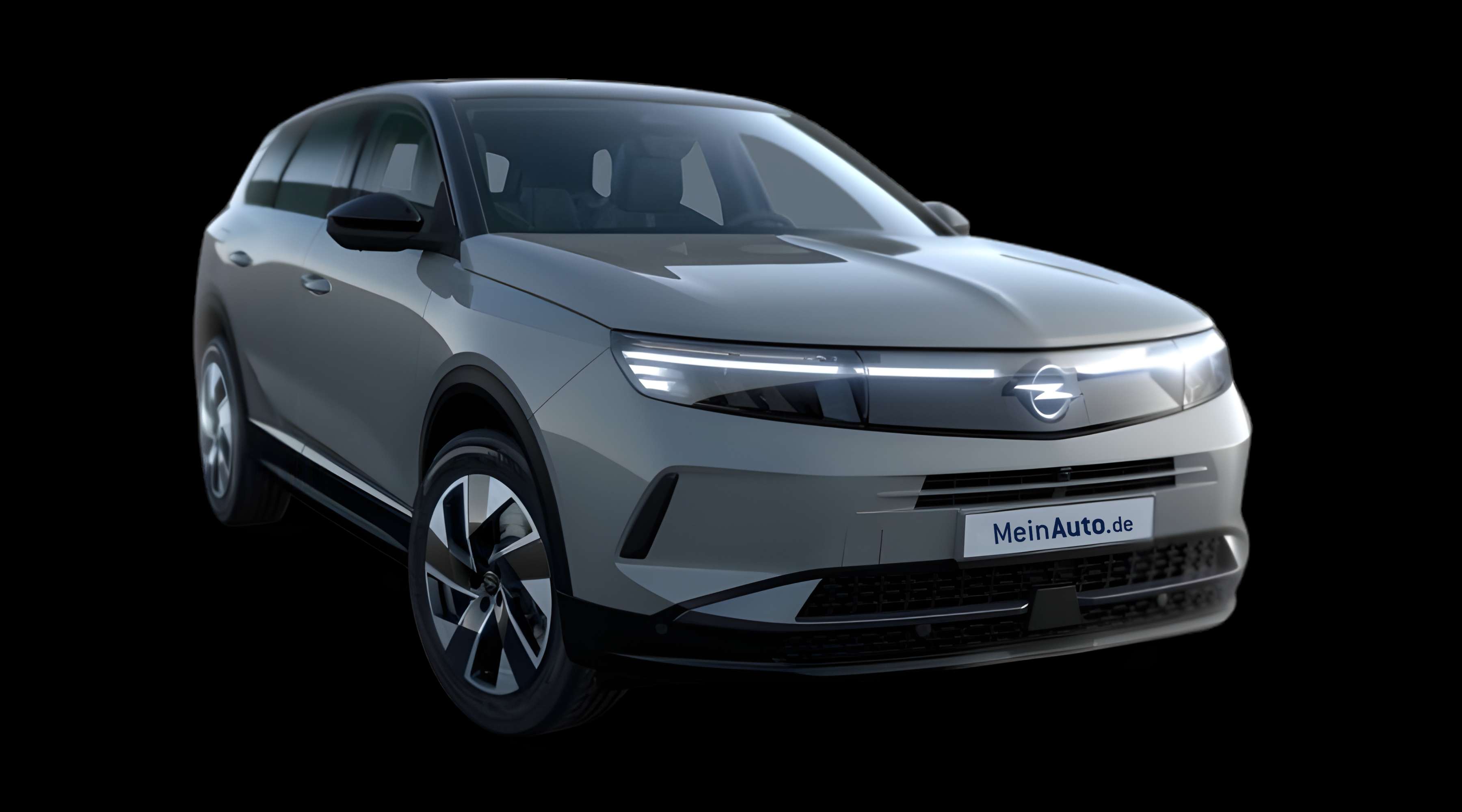 Schräge Frontansicht eines Opel Grandland, freigestellt