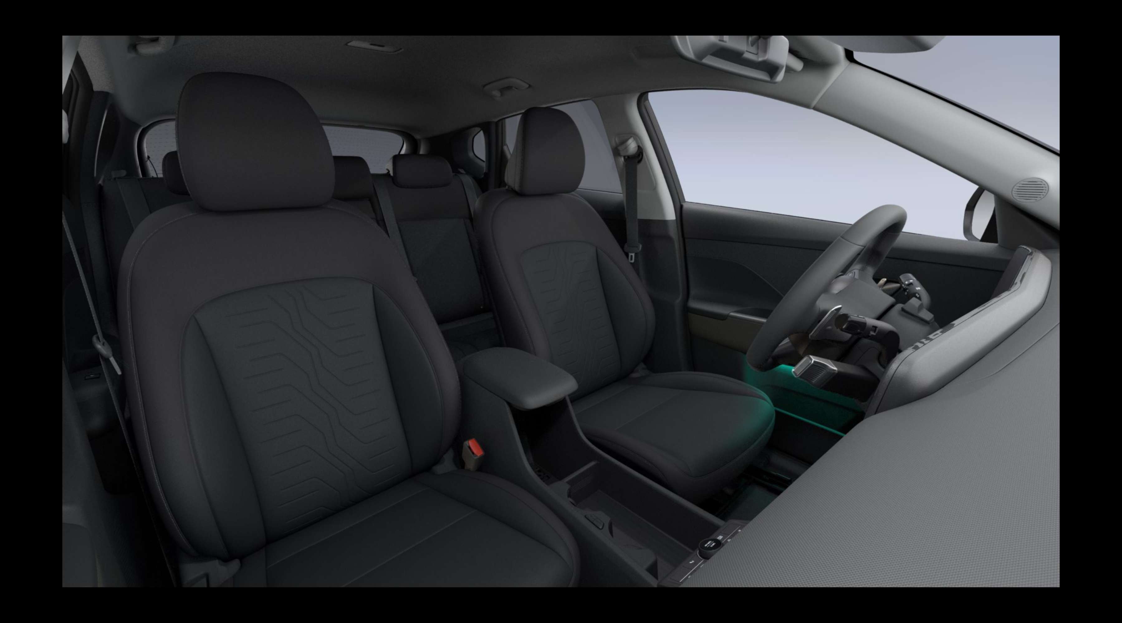 Vordersitze eines Hyundai Kona