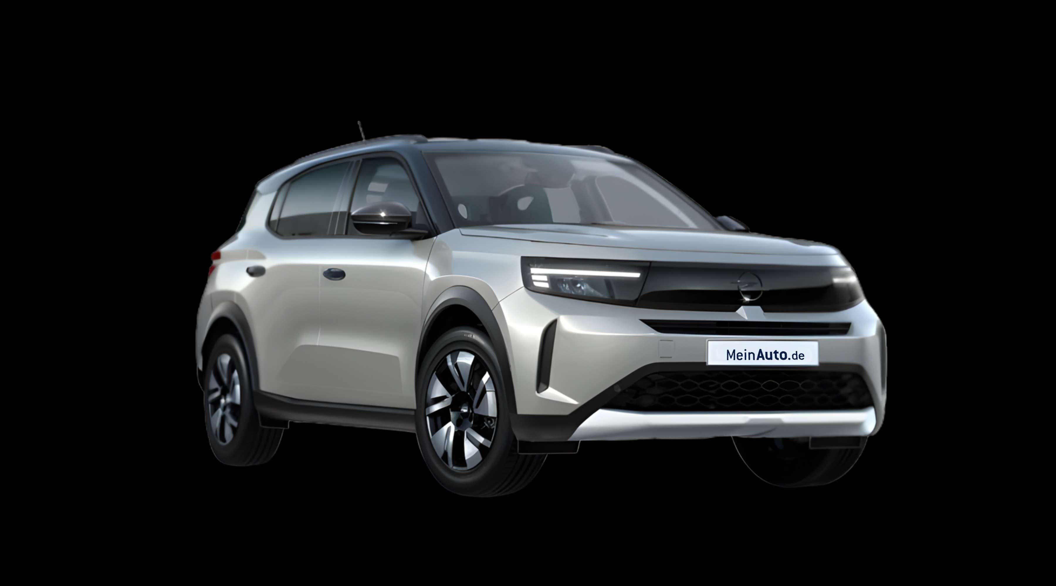 Schräge Frontansicht eines Opel Frontera, freigestellt