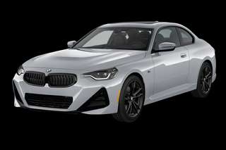 Schräge Frontansicht auf einen BMW 2er-Reihe M Sport, freigestellt