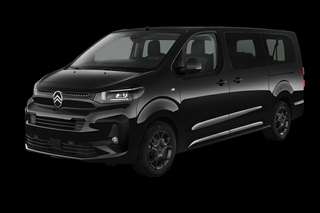 Schräge Frontansicht auf einen Citroën SpaceTourer Max, freigestellt