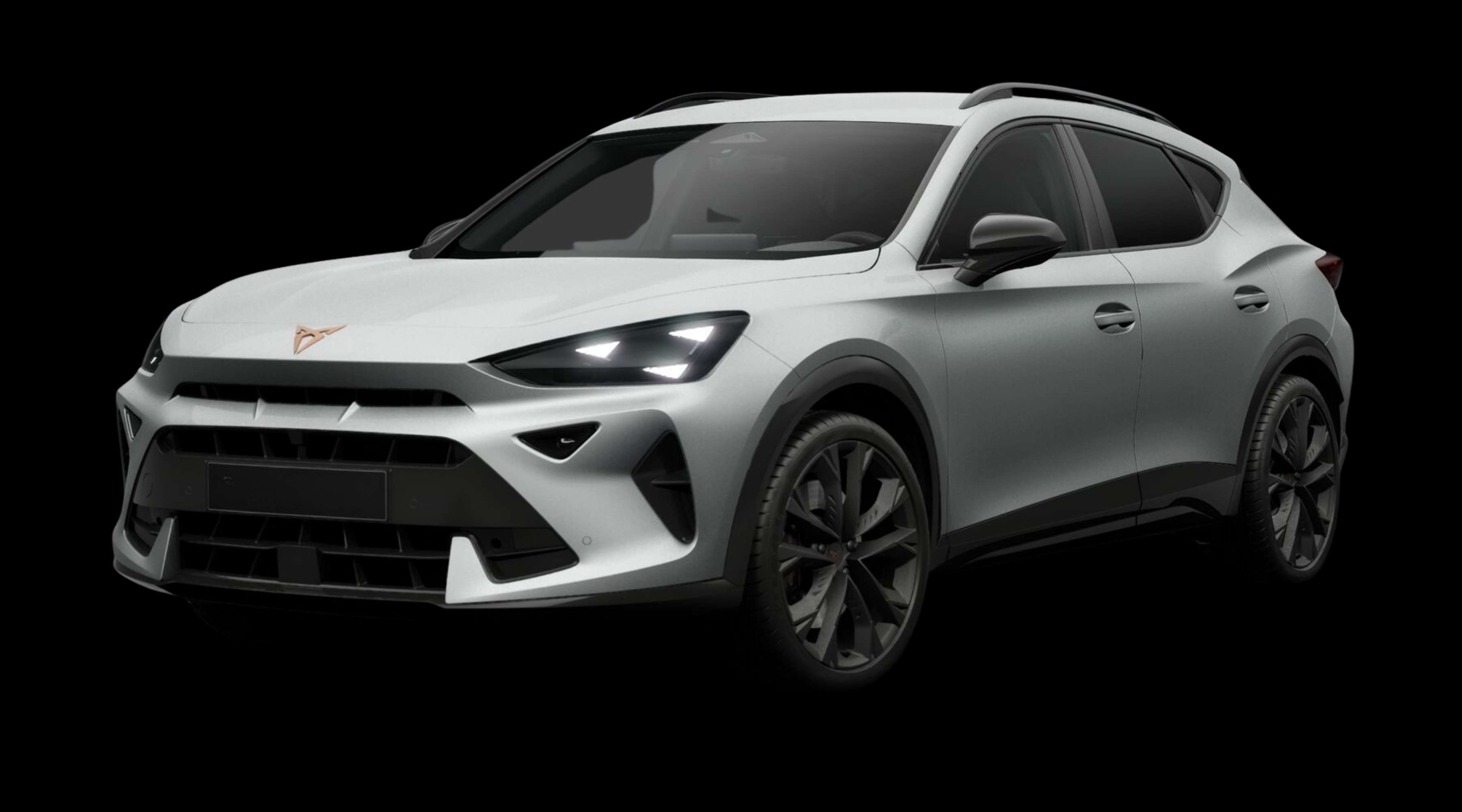 Schräge Frontansicht eines CUPRA Formentor, freigestellt