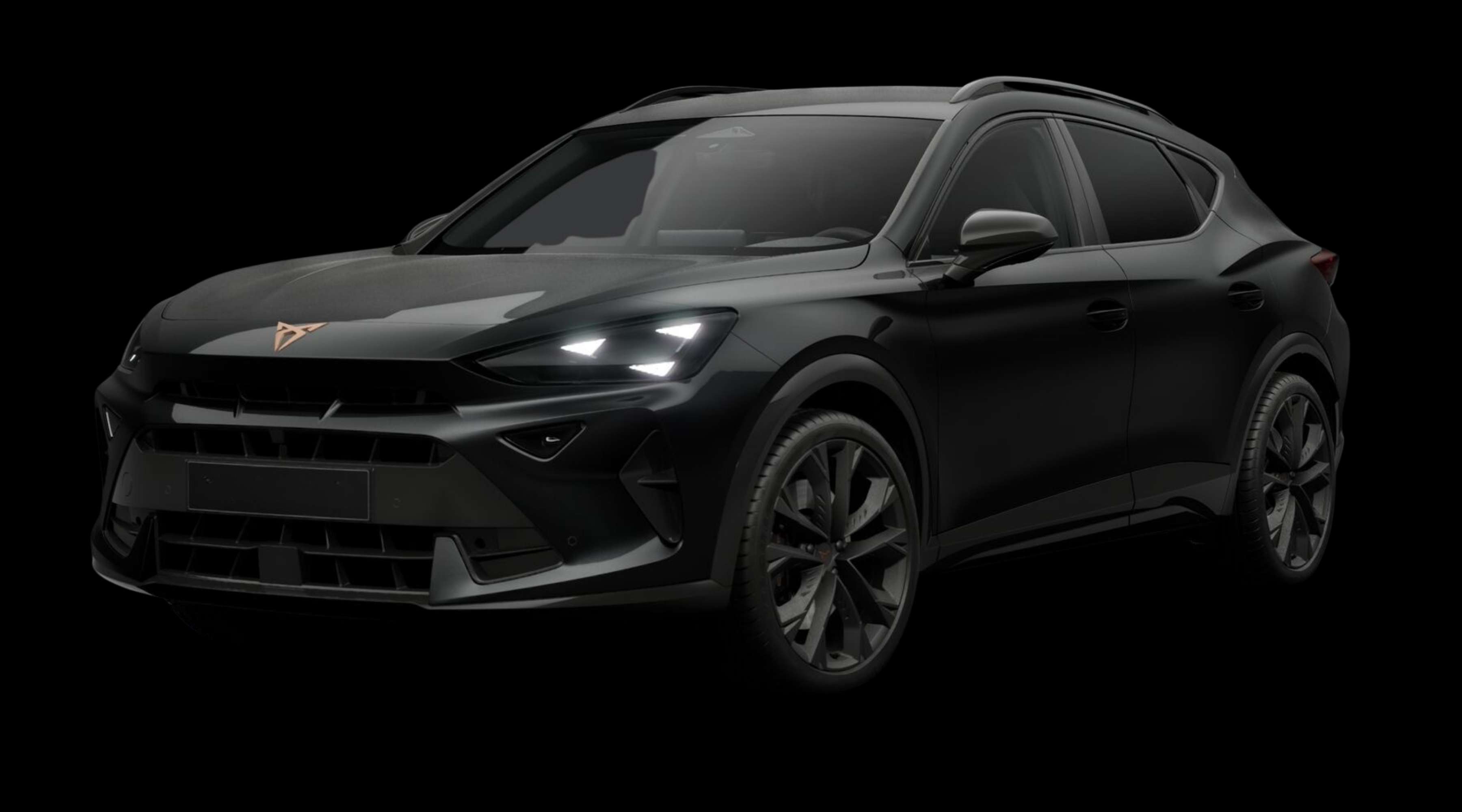 Schräge Frontansicht eines CUPRA Formentor, freigestellt