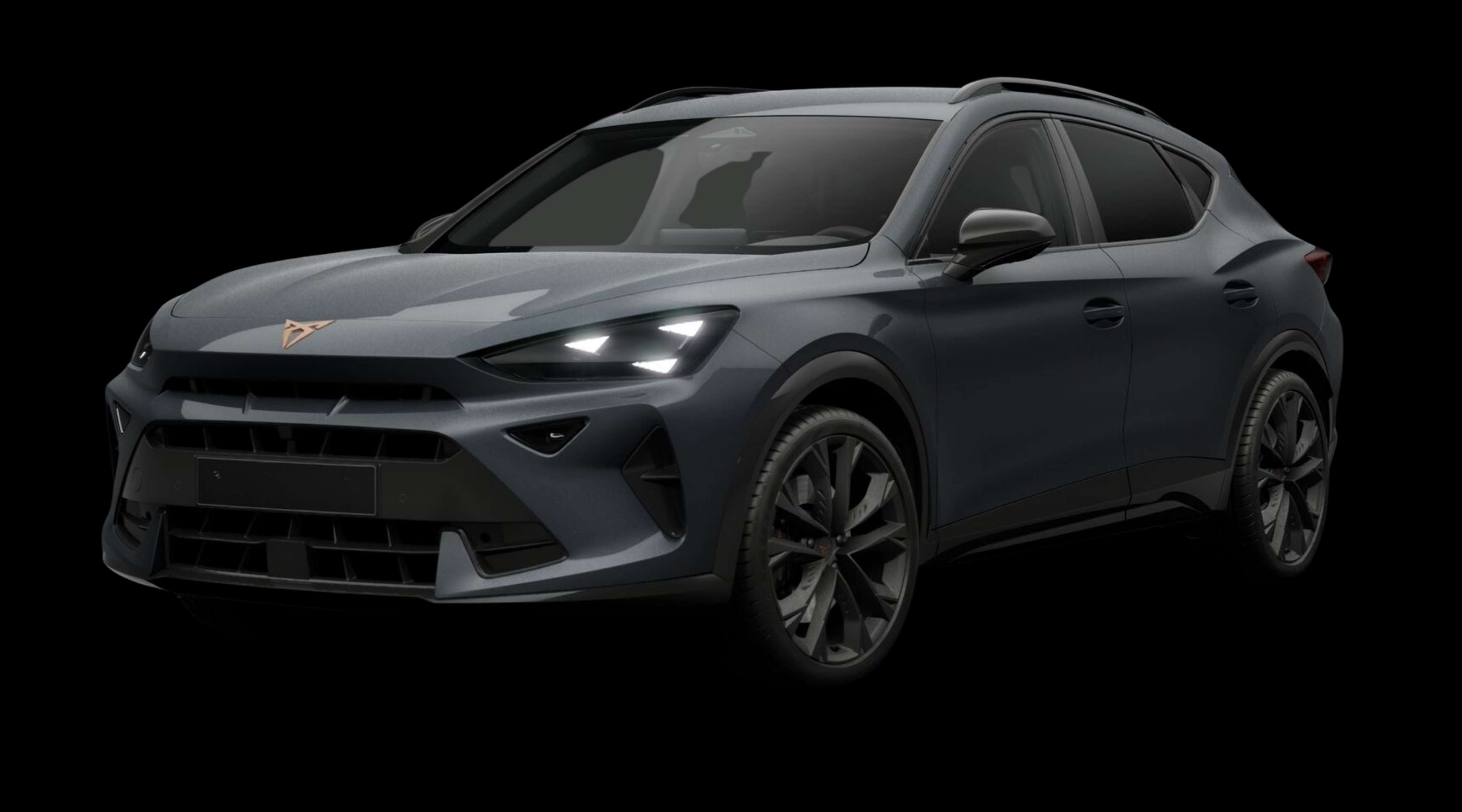 Schräge Frontansicht eines CUPRA Formentor, freigestellt