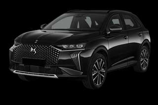 Schräge Frontansicht auf einen DS Automobiles DS 7 Étoile, freigestellt