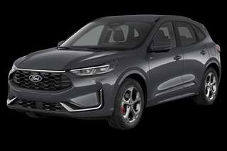 Schräge Frontansicht auf einen Ford Kuga Titanium, freigestellt