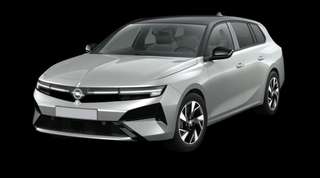 Schräge Frontansicht auf einen Opel Astra Edition, freigestellt