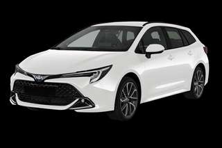 Schräge Frontansicht auf einen Toyota Corolla Teamplayer, freigestellt
