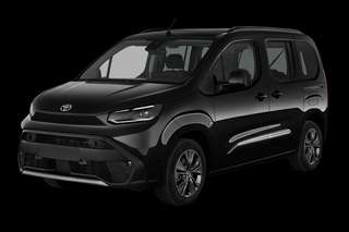 Schräge Frontansicht auf einen Toyota Proace City Verso Teamplayer, freigestellt