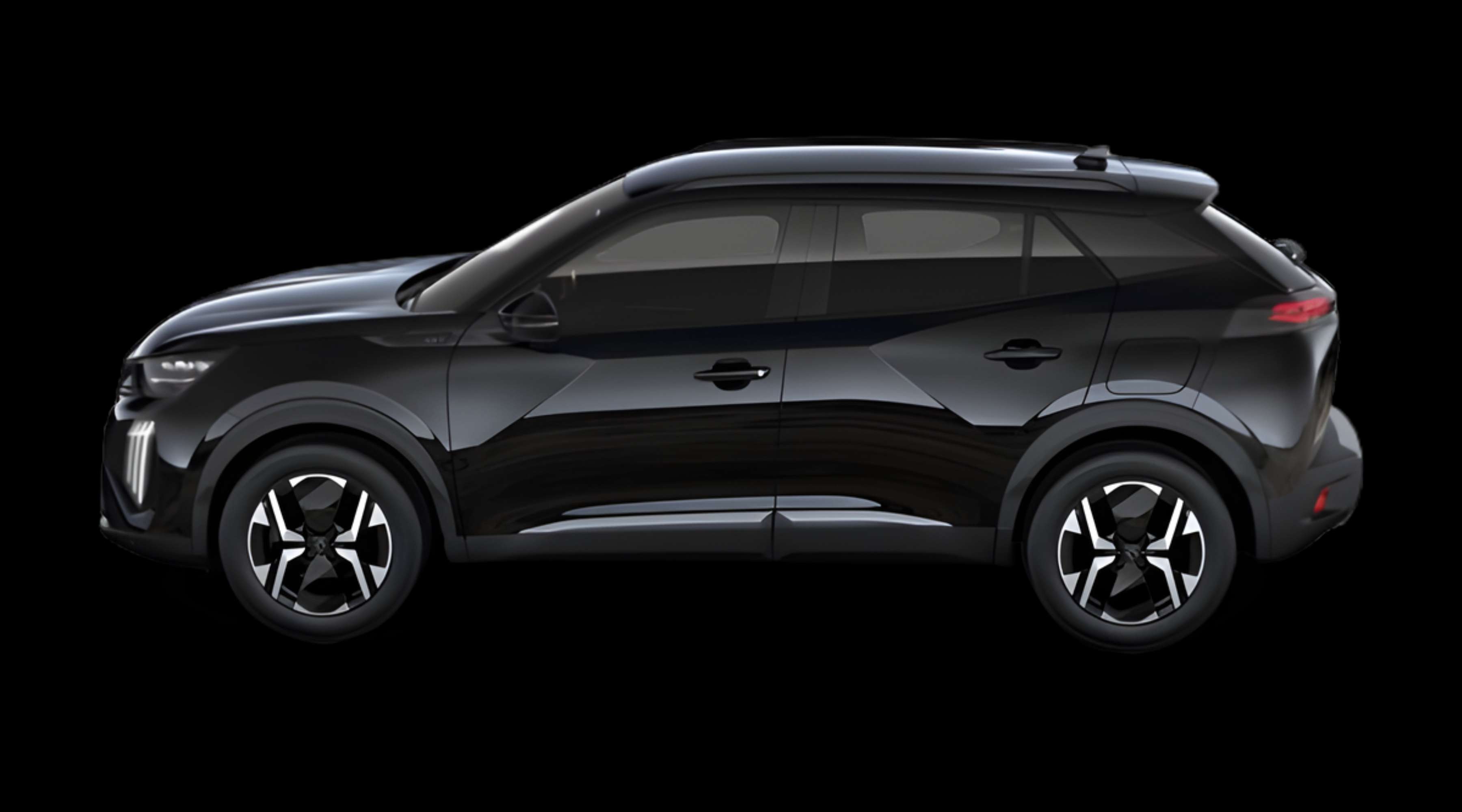 Seitenansicht eines Peugeot 2008