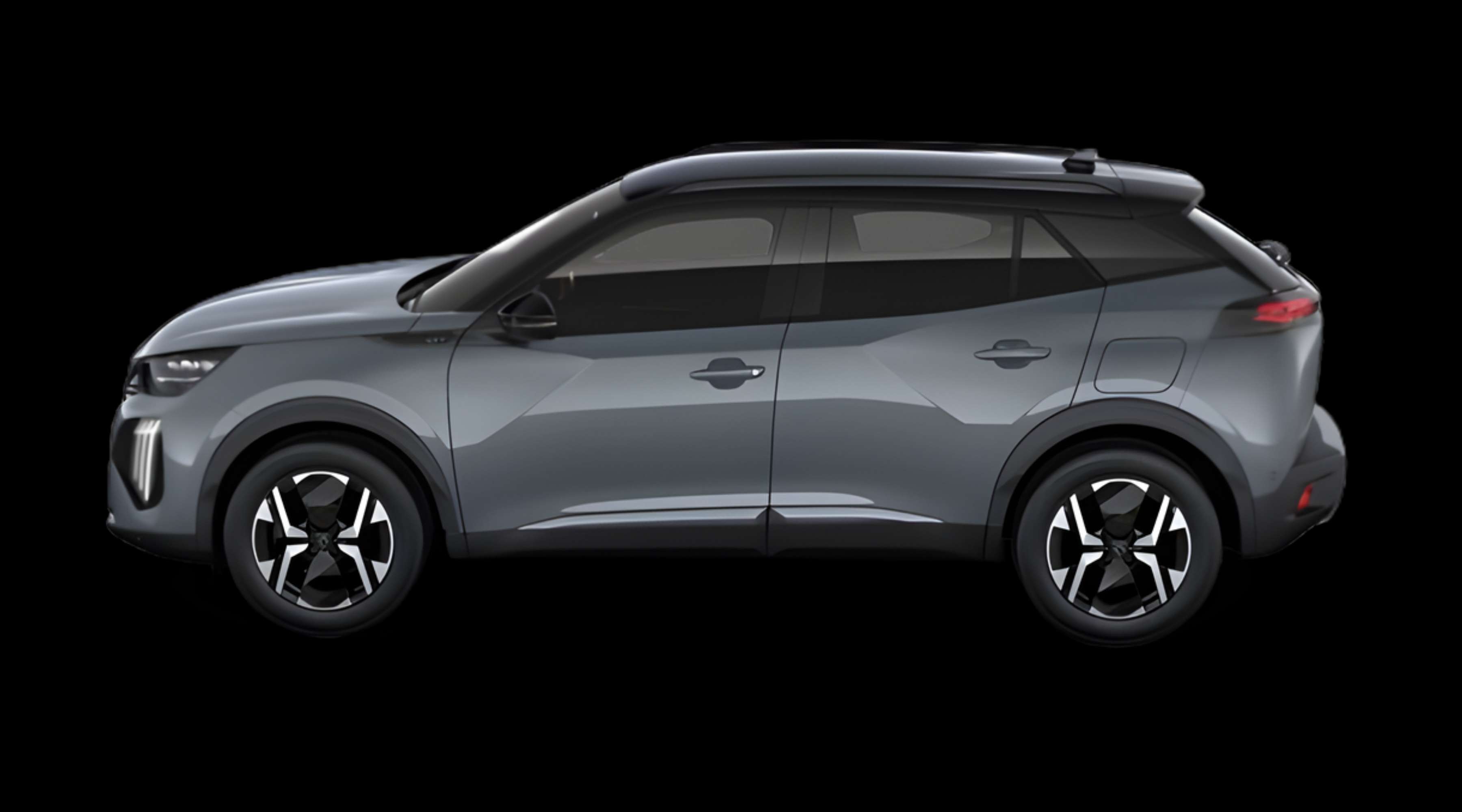 Seitenansicht eines Peugeot 2008