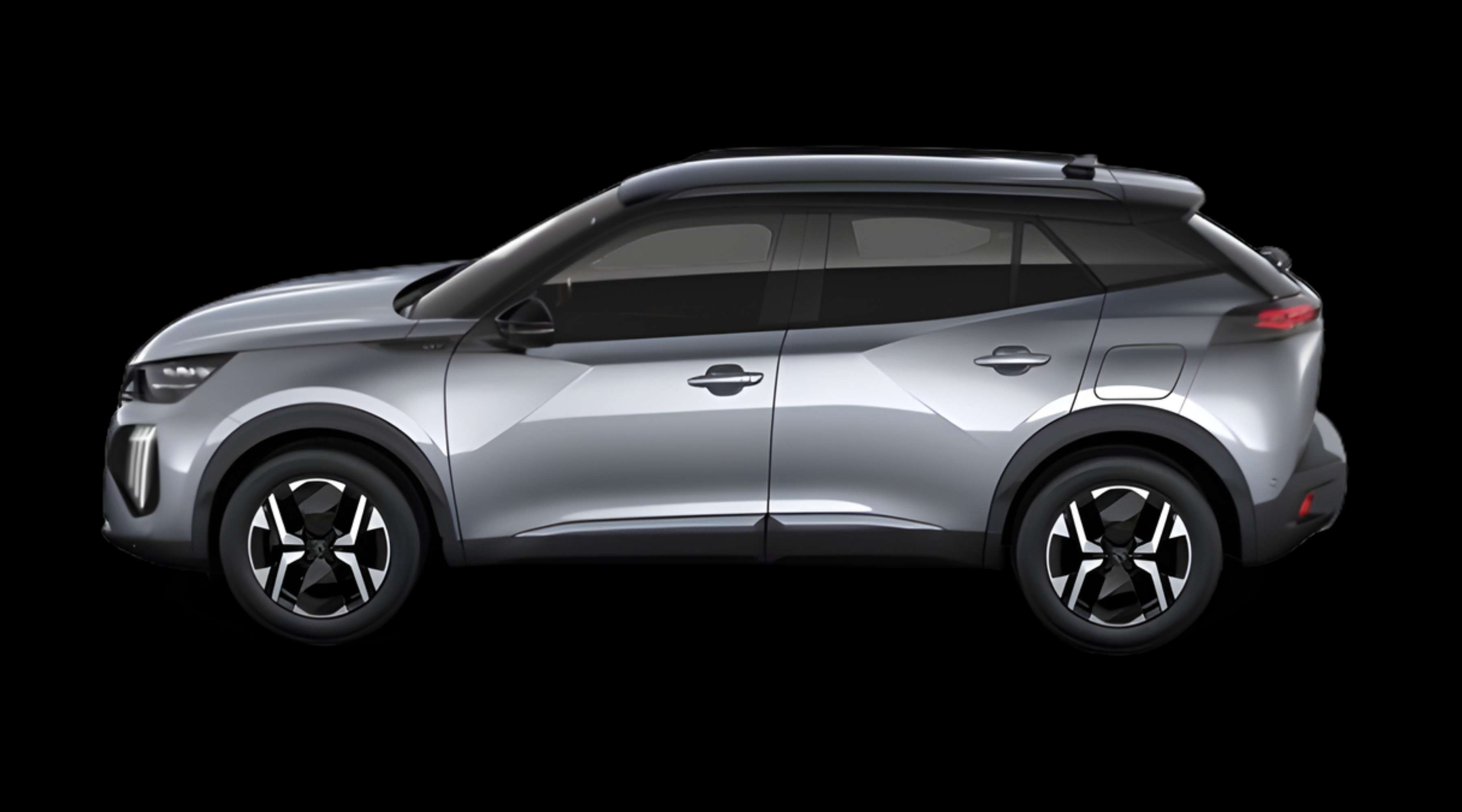 Seitenansicht eines Peugeot 2008