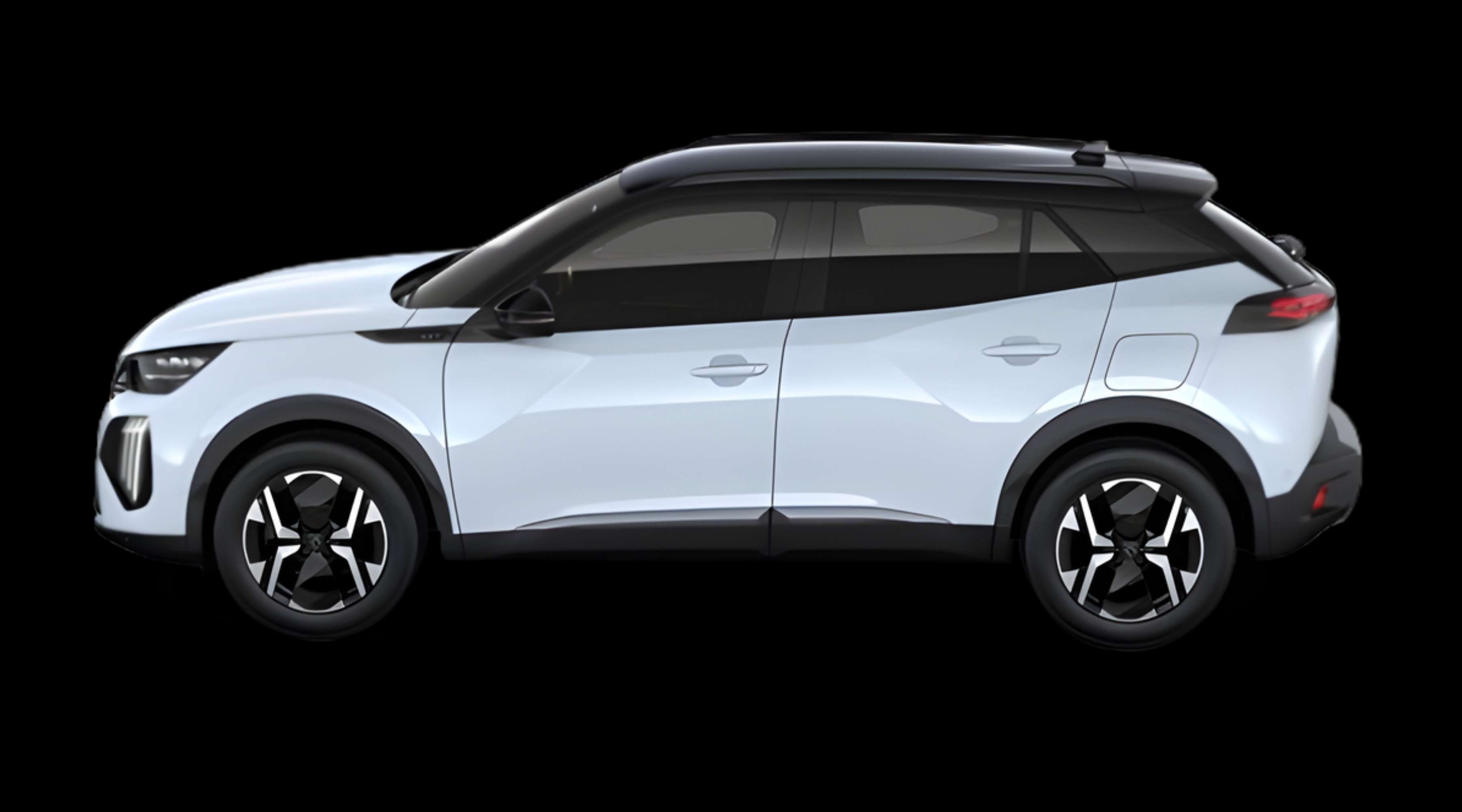Seitenansicht eines Peugeot 2008