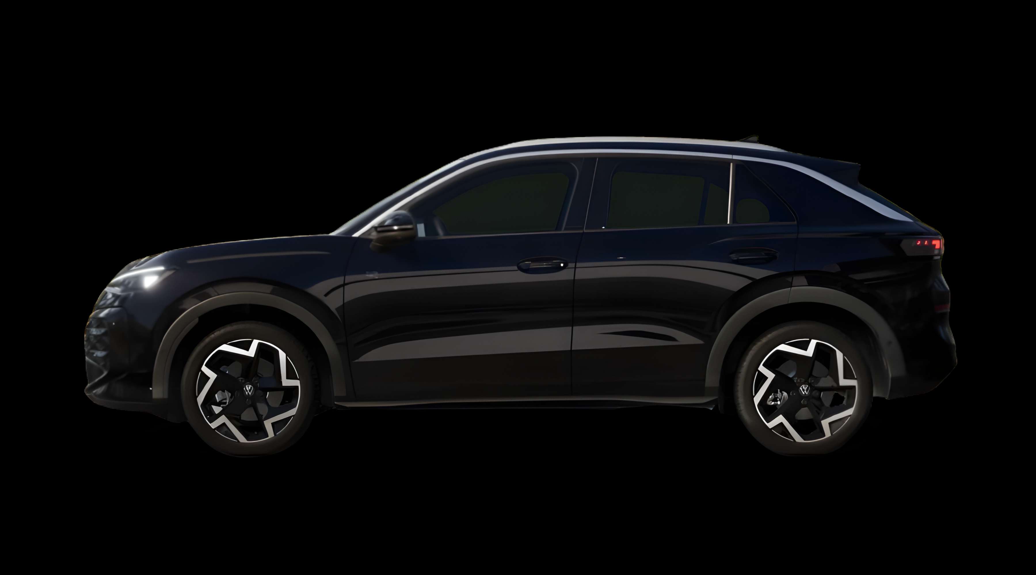 Seitenansicht eines Volkswagen T-Roc