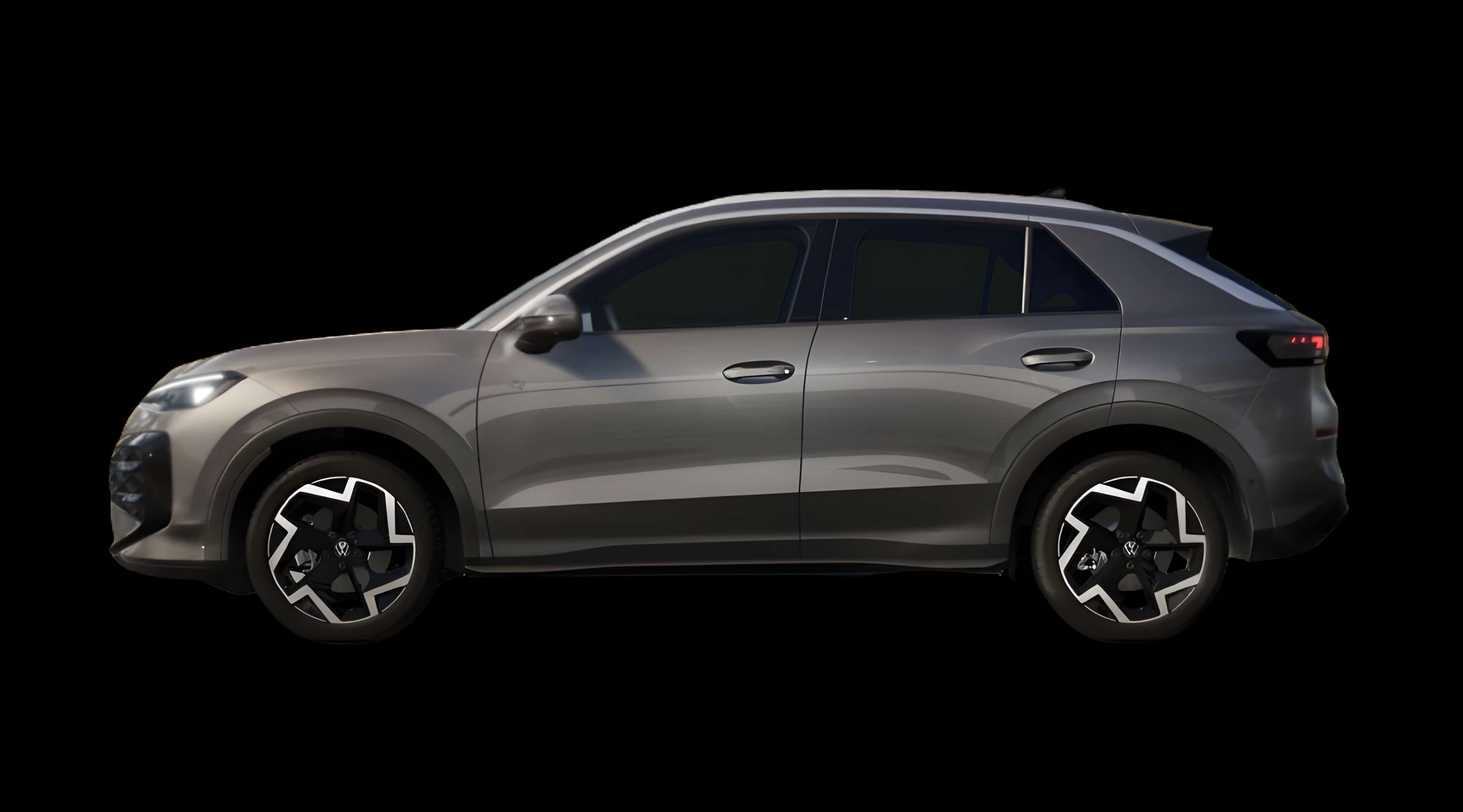 Seitenansicht eines Volkswagen T-Roc