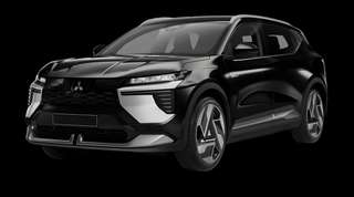 Schräge Frontansicht auf einen Mitsubishi Eclipse Cross Diamant Top, freigestellt