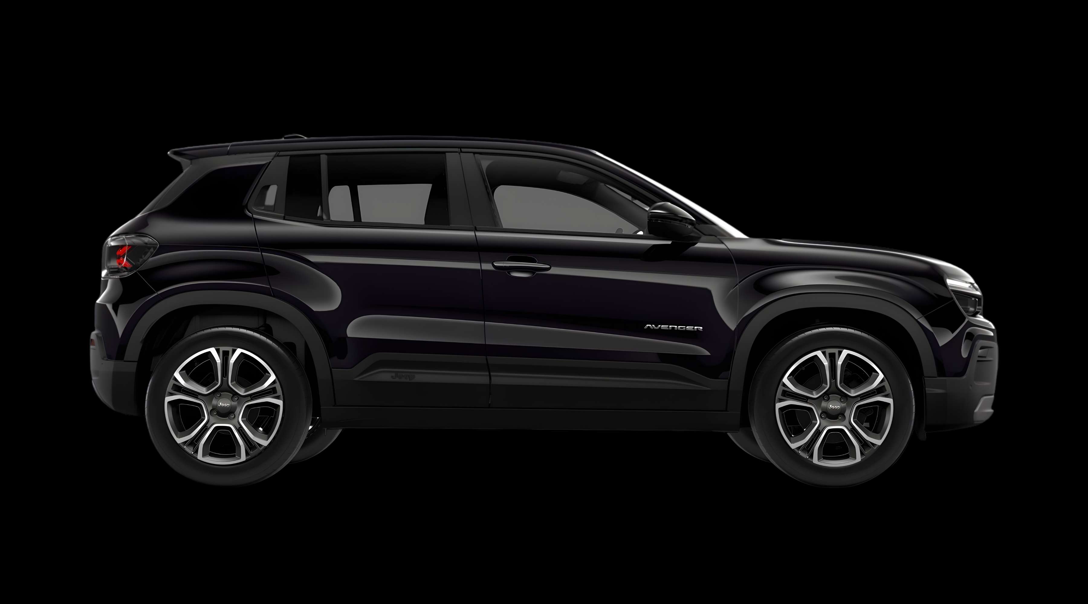 Seitenansicht eines Jeep Avenger