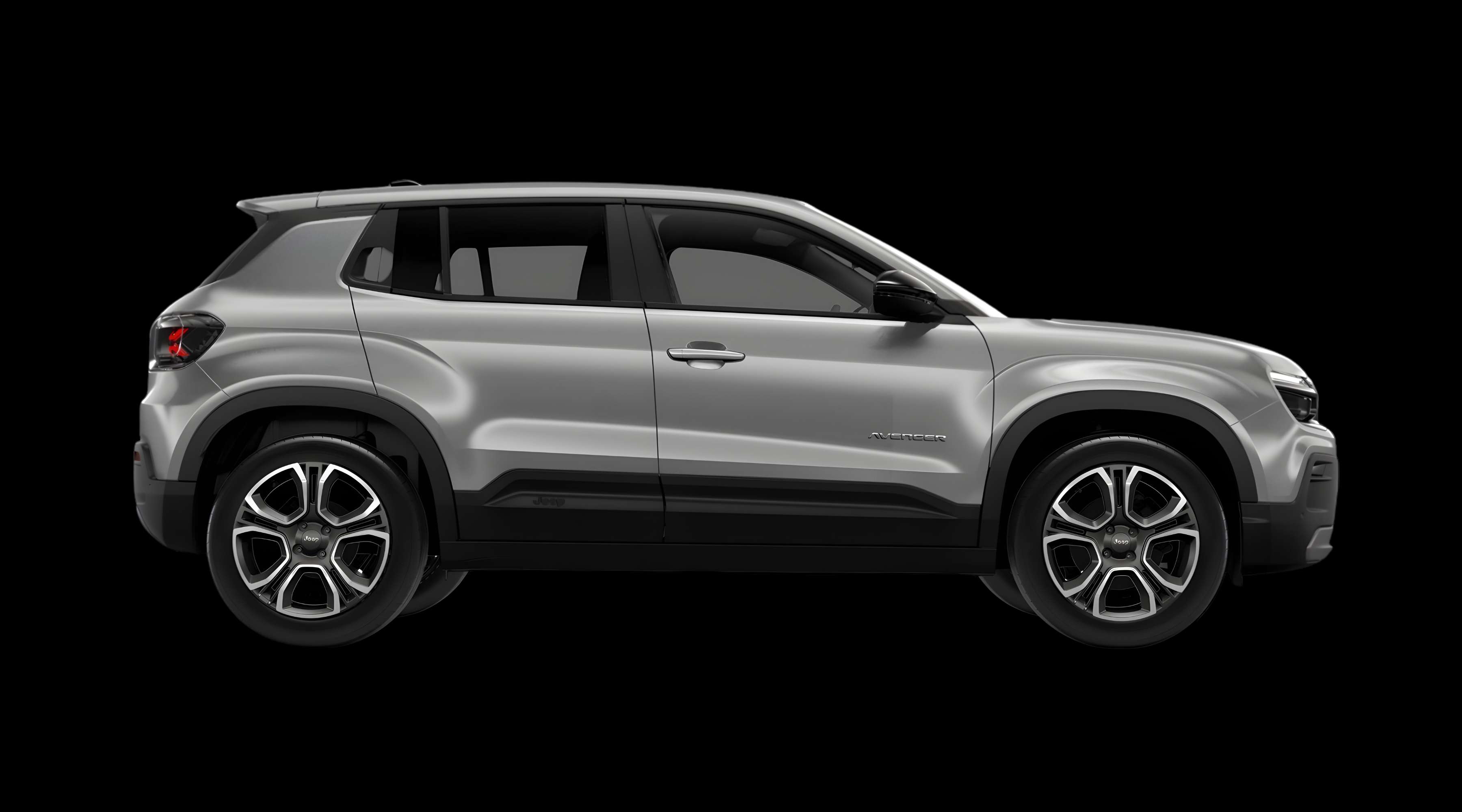 Seitenansicht eines Jeep Avenger