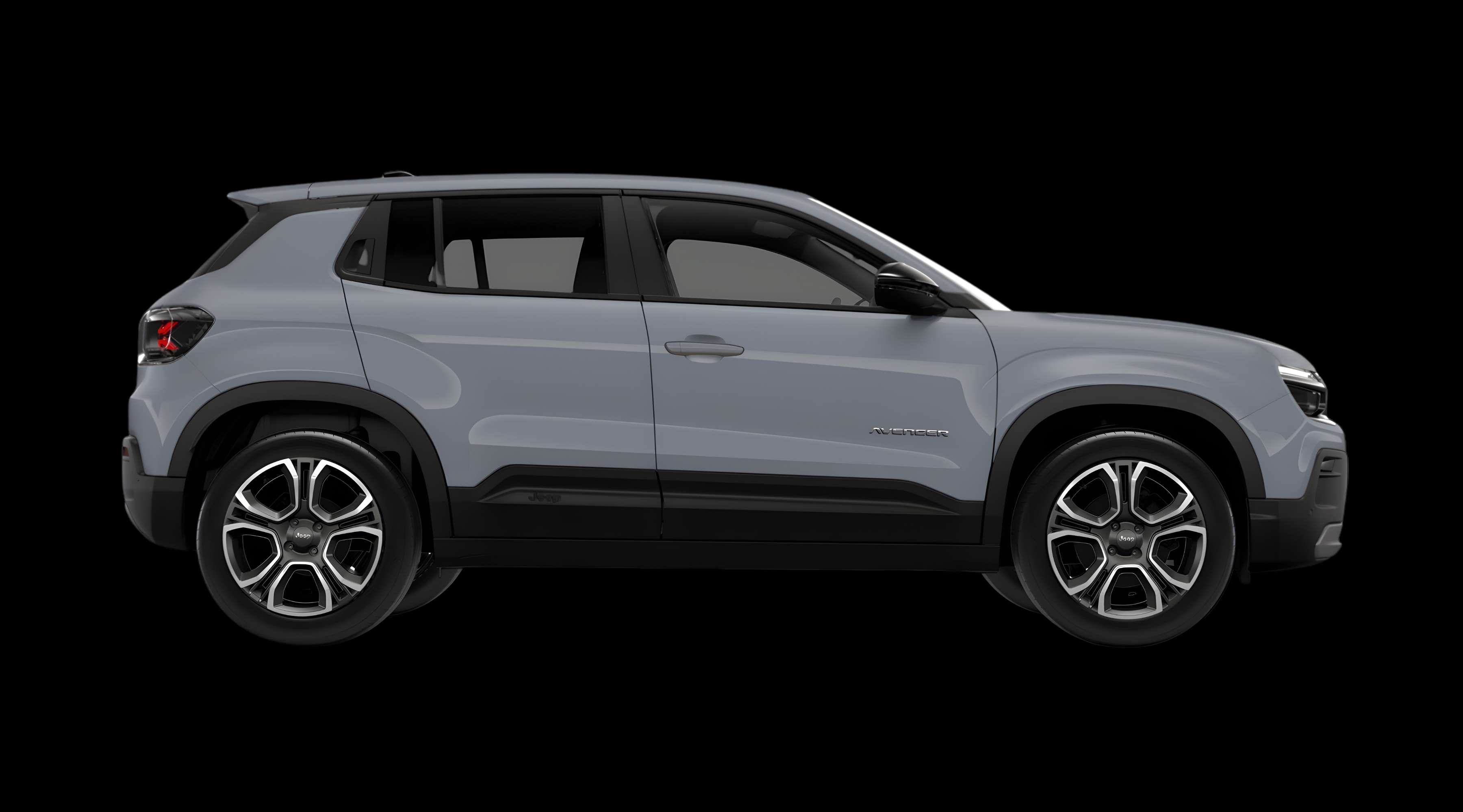 Seitenansicht eines Jeep Avenger