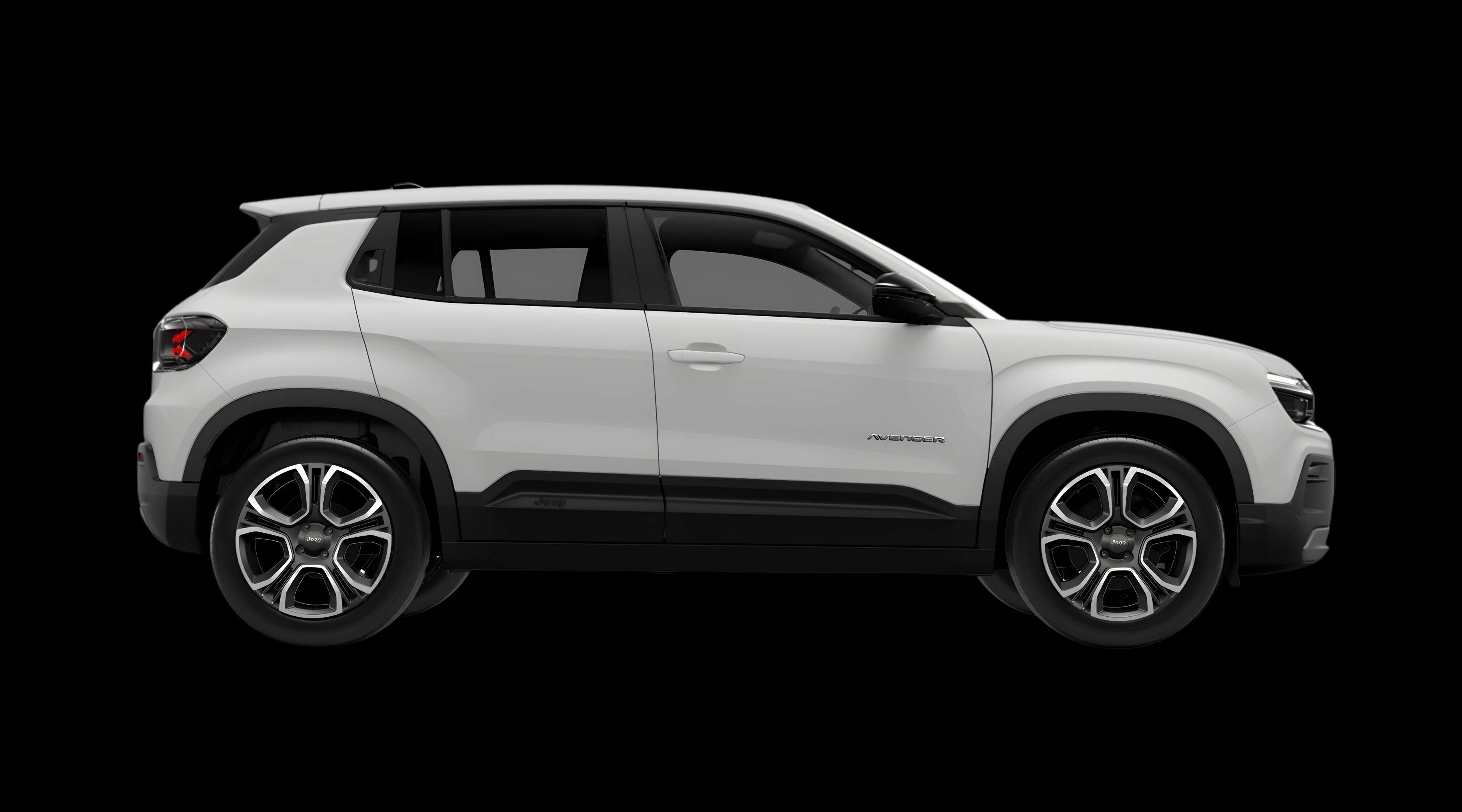 Seitenansicht eines Jeep Avenger