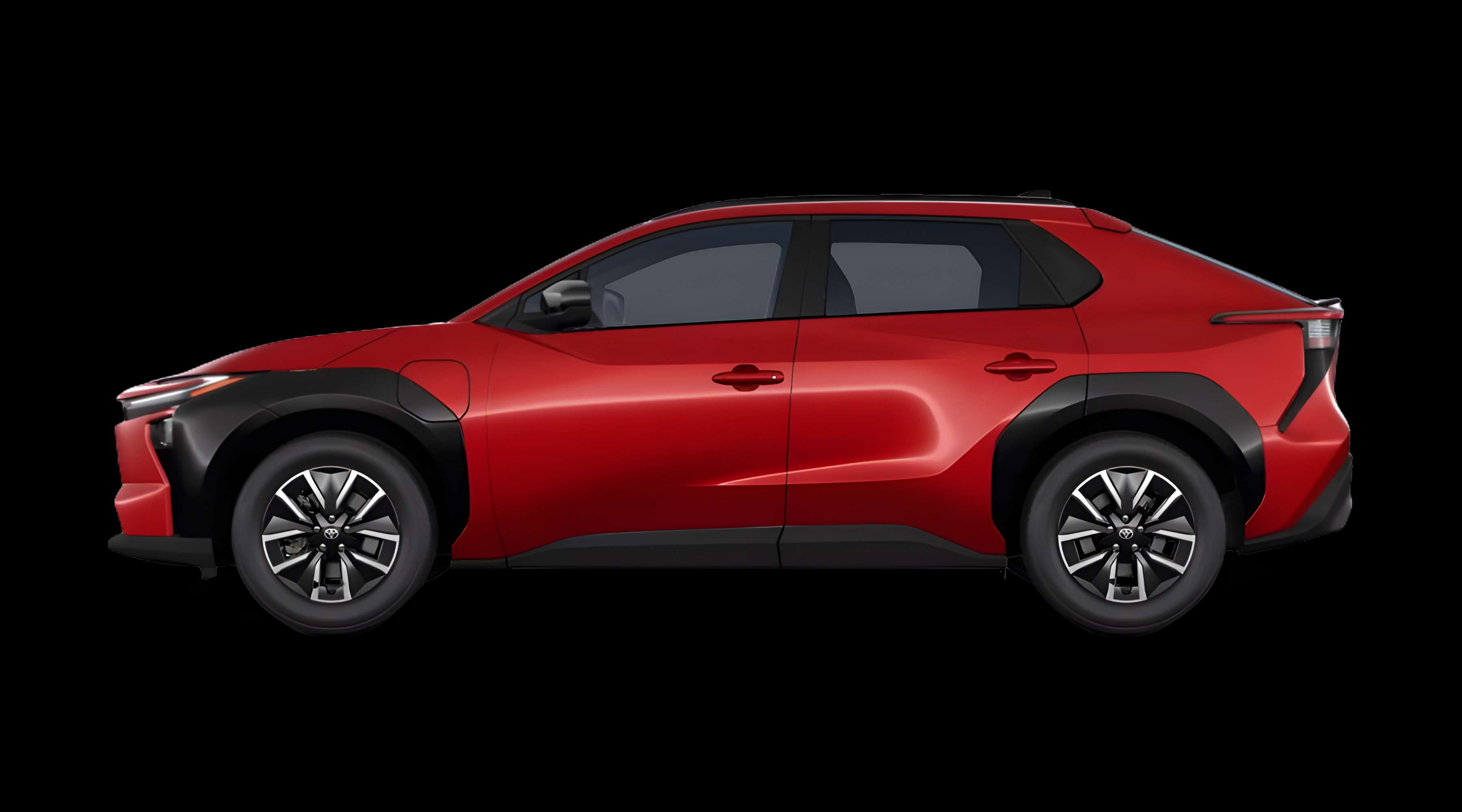 Seitenansicht eines Toyota bZ4X