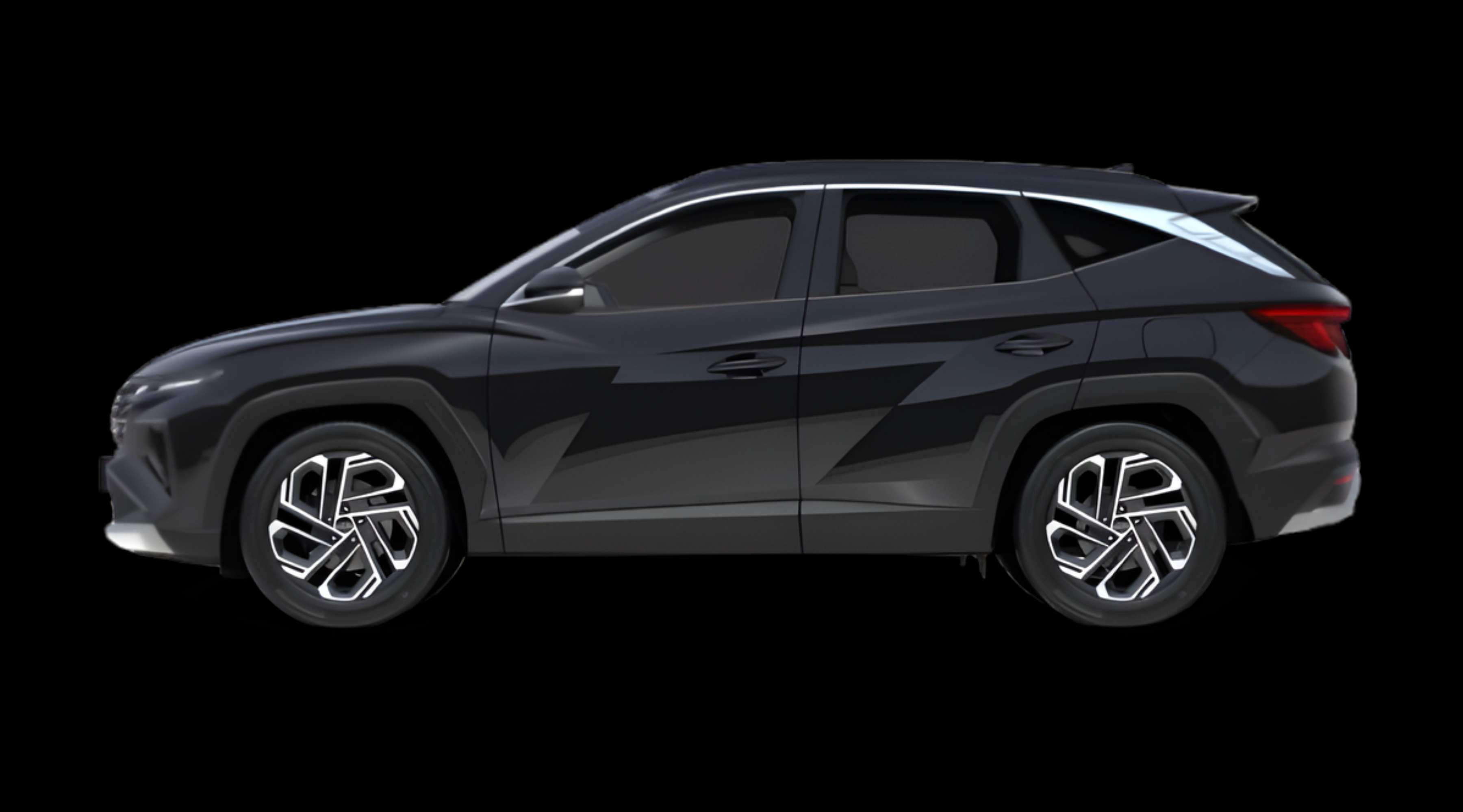 Seitenansicht eines Hyundai Tucson