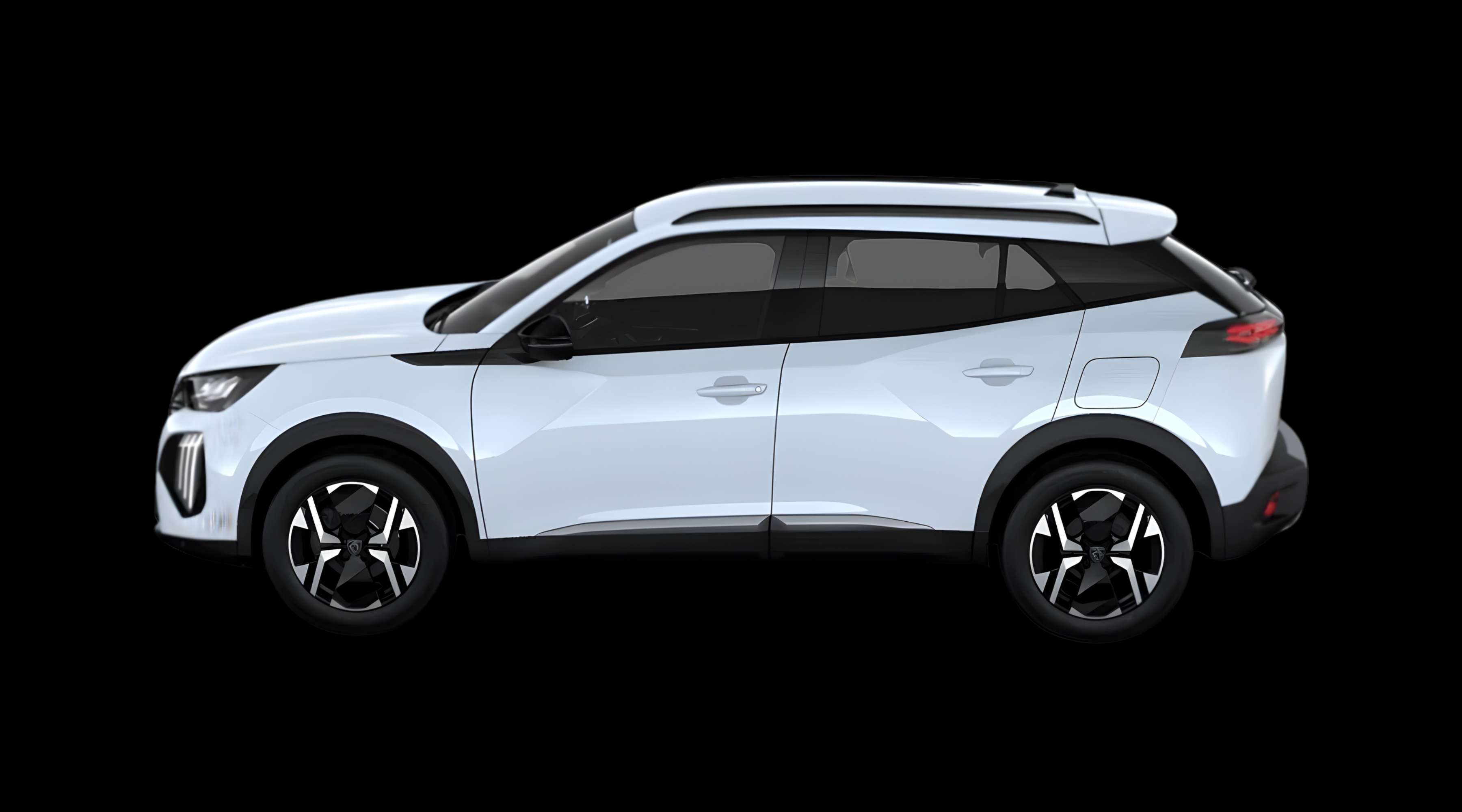 Seitenansicht eines Peugeot 2008