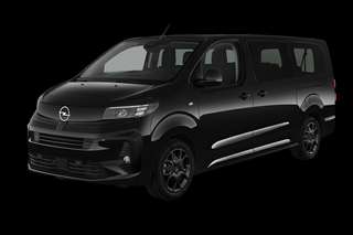 Schräge Frontansicht auf einen Opel Zafira Edition, freigestellt