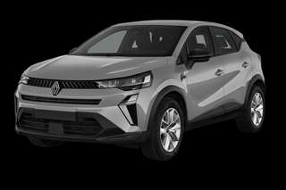 Schräge Frontansicht auf einen Renault Captur Evolution, freigestellt