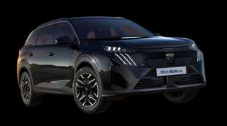 Schräge Frontansicht auf einen Peugeot 5008 GT, freigestellt