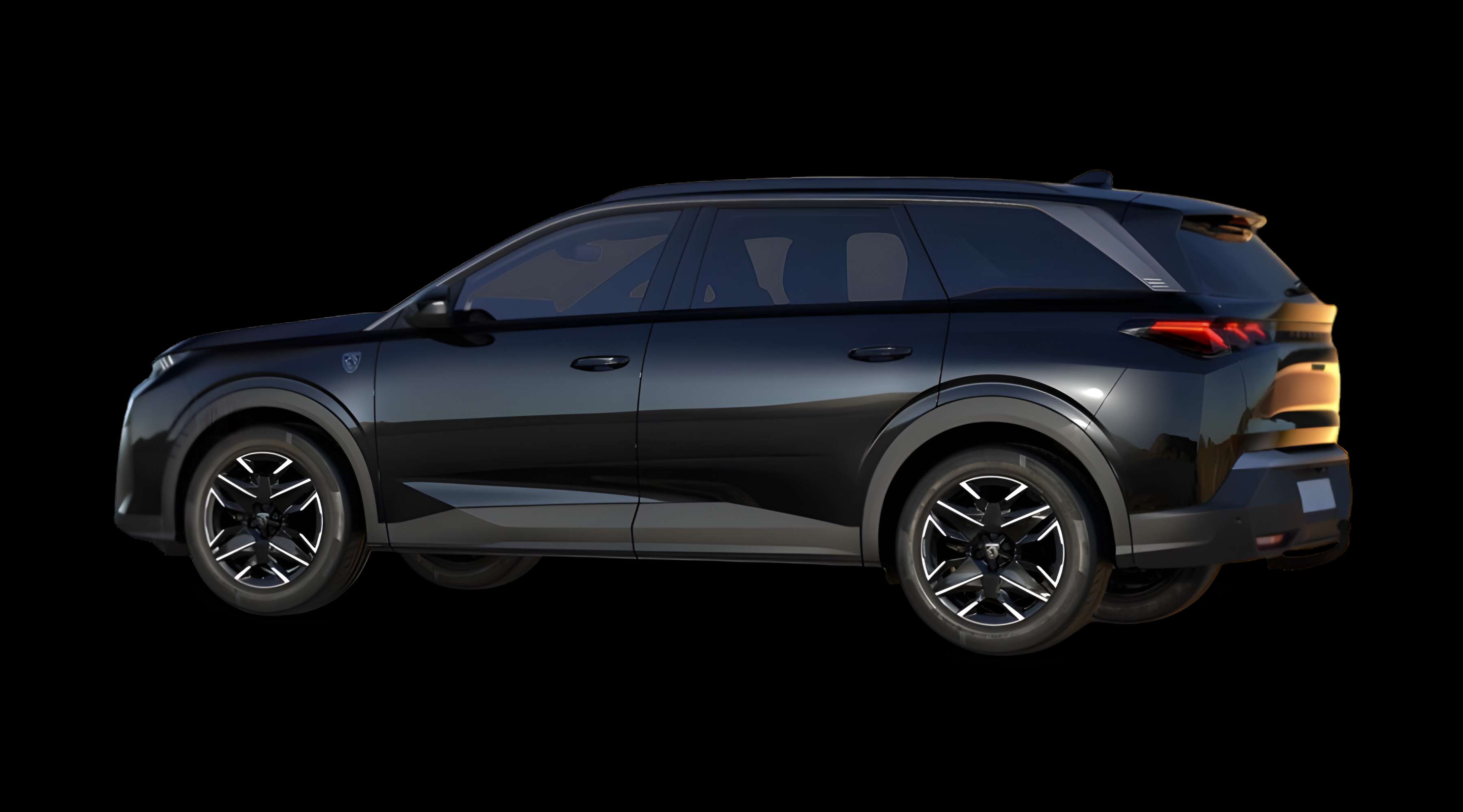 Seitenansicht eines Peugeot 5008