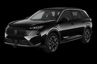 Schräge Frontansicht auf einen Peugeot 5008 Allure, freigestellt