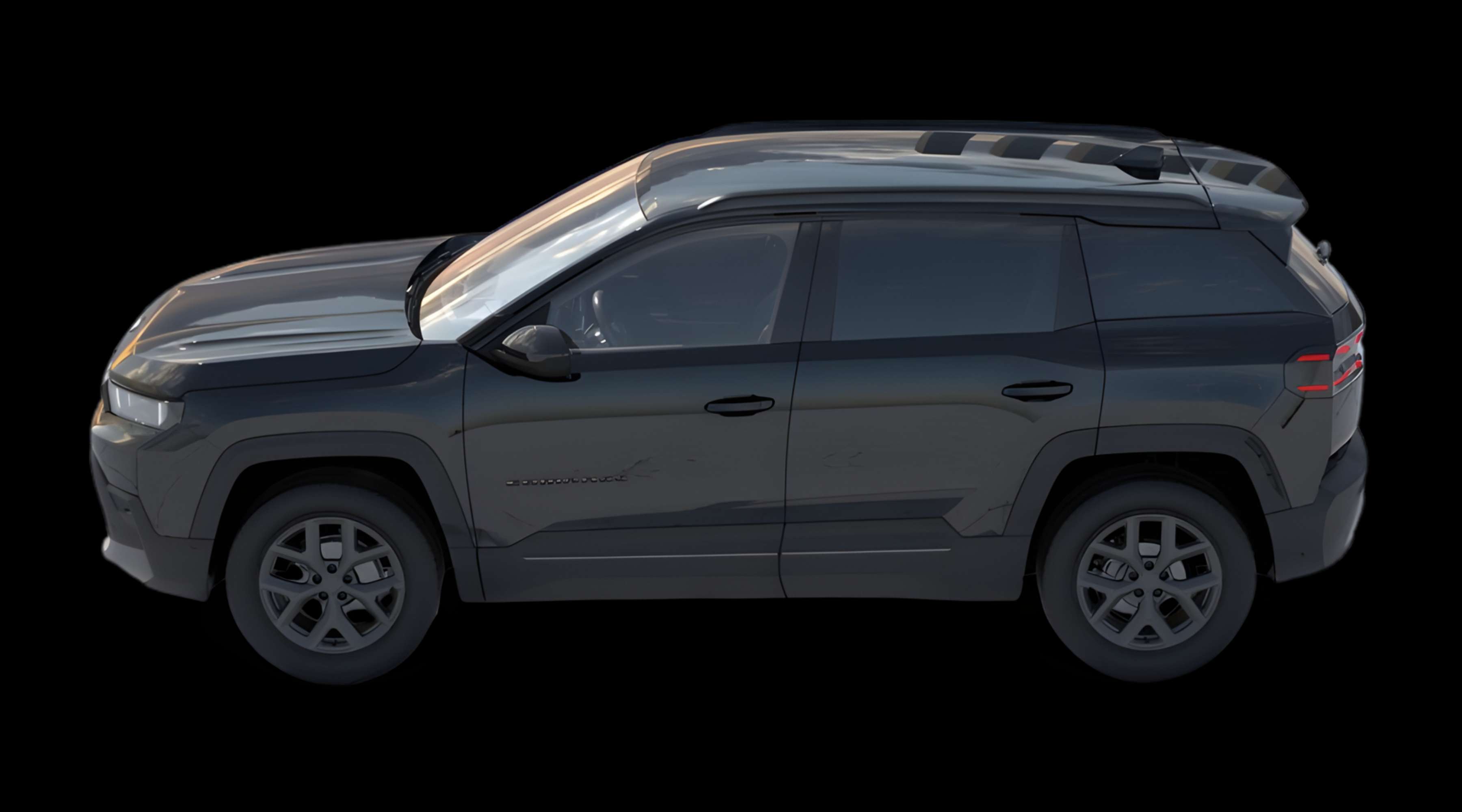 Seitenansicht eines Jeep Compass