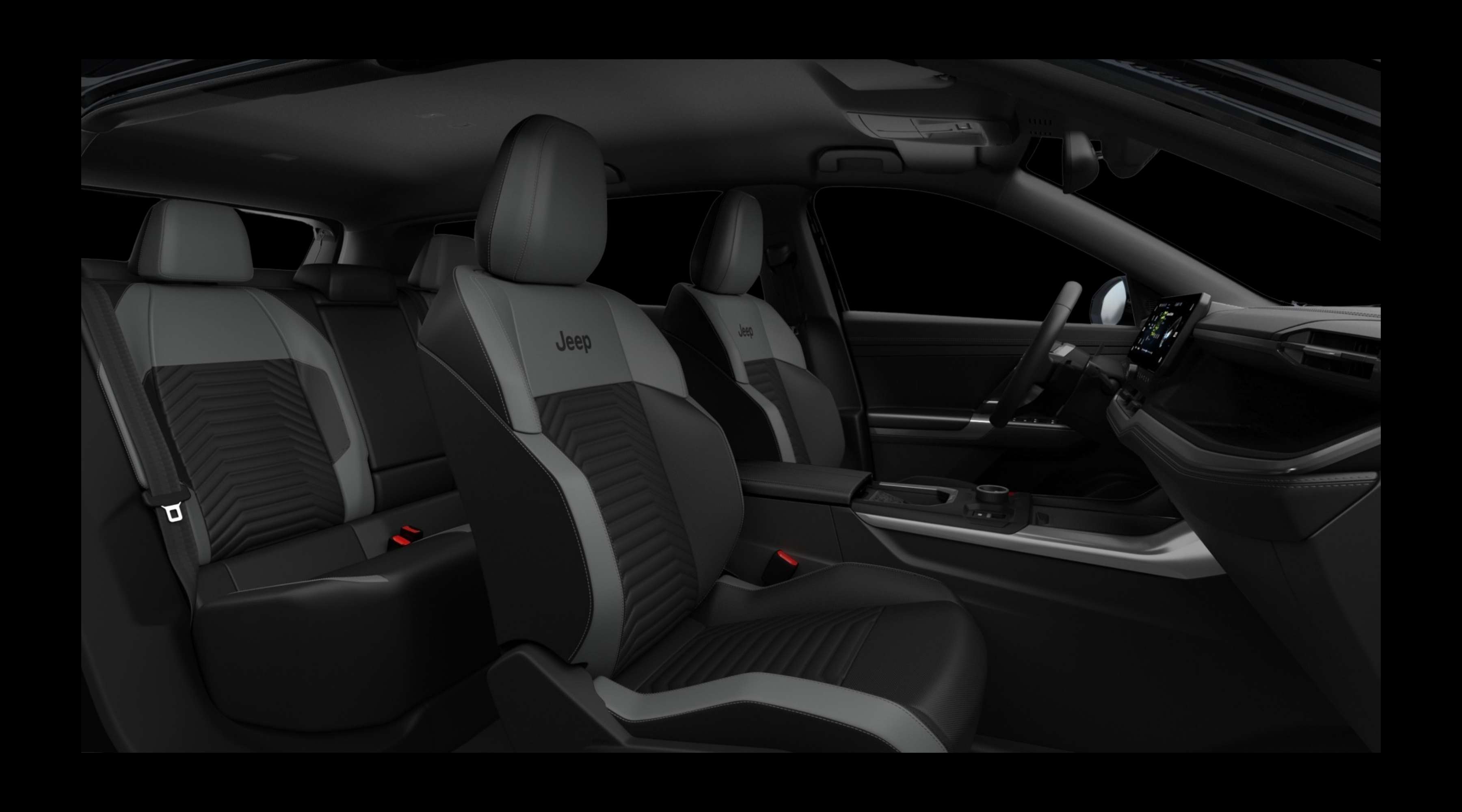 Rücksitzbank eines Jeep Compass