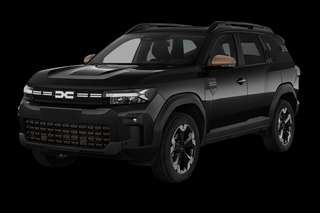 Schräge Frontansicht auf einen Dacia Bigster Expression, freigestellt