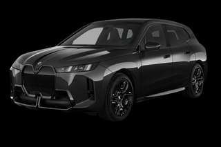 Schräge Frontansicht auf einen BMW iX , freigestellt