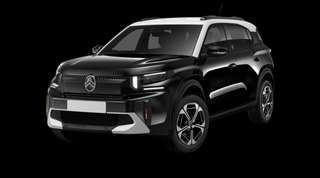 Schräge Frontansicht auf einen Citroën C3 Aircross Team D, freigestellt