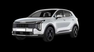 Schräge Frontansicht auf einen Kia Sportage Vision, freigestellt