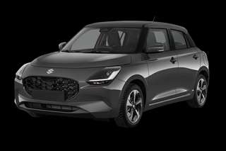 Schräge Frontansicht auf einen Suzuki Swift Comfort+, freigestellt