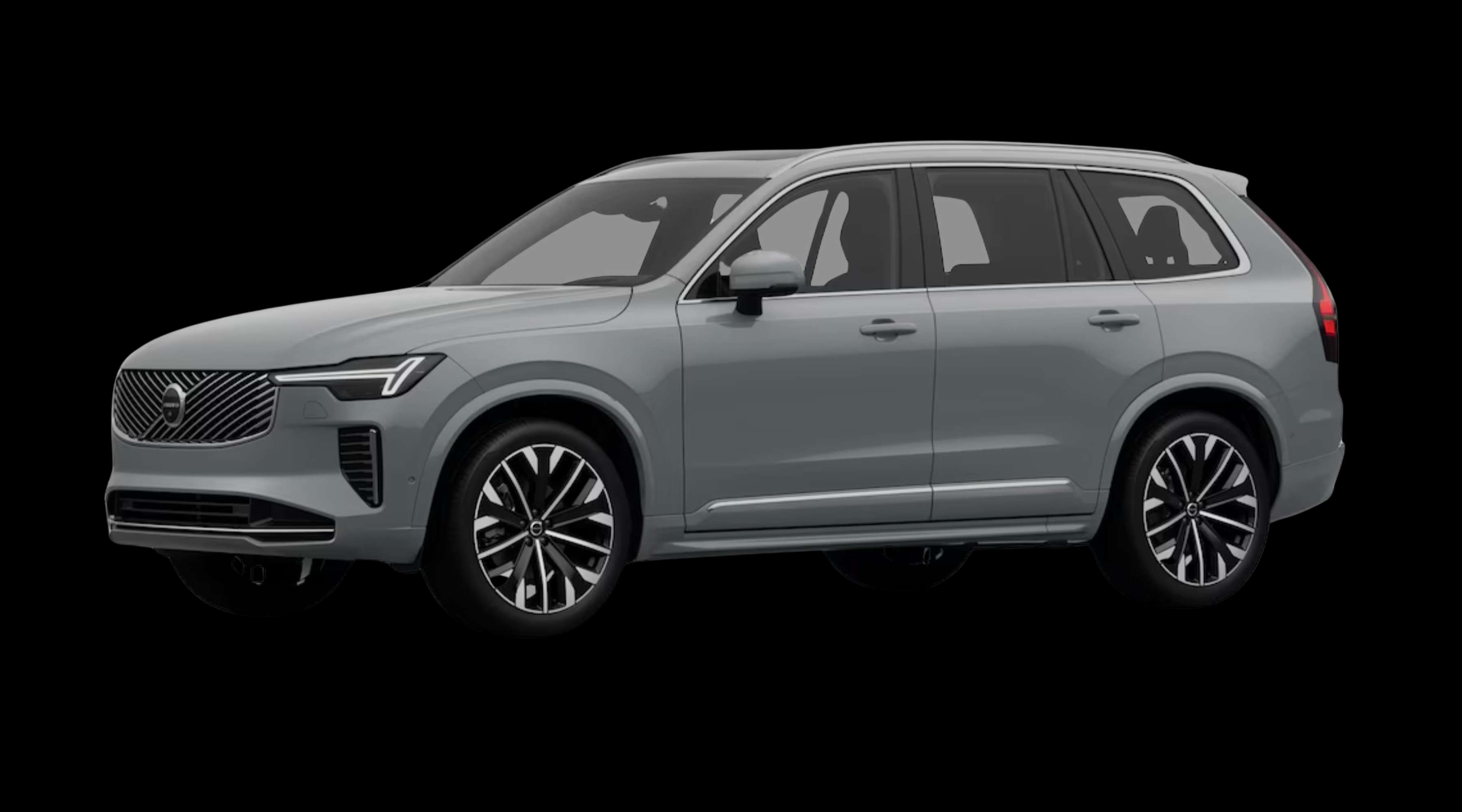 Schräge Frontansicht eines Volvo XC90, freigestellt