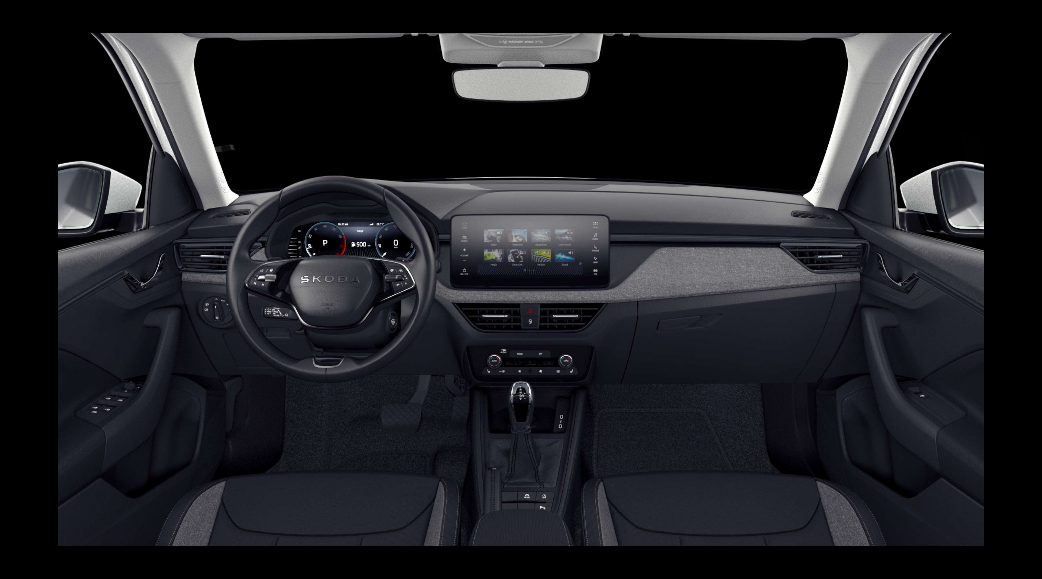Armaturenbrett eines Skoda Kamiq
