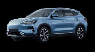 Schräge Frontansicht auf einen BYD Seal U Design, freigestellt